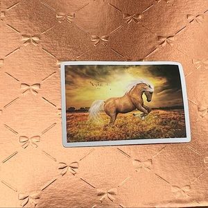 Palomino Equestrian Horse Girl Horse Boy Cowboy CowGirl Single Decor Waterpr…